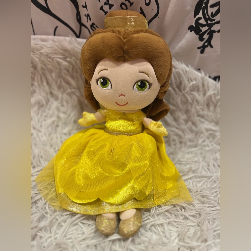 Disney Princess Belle 12” Sparkly Plush Doll with Sounds